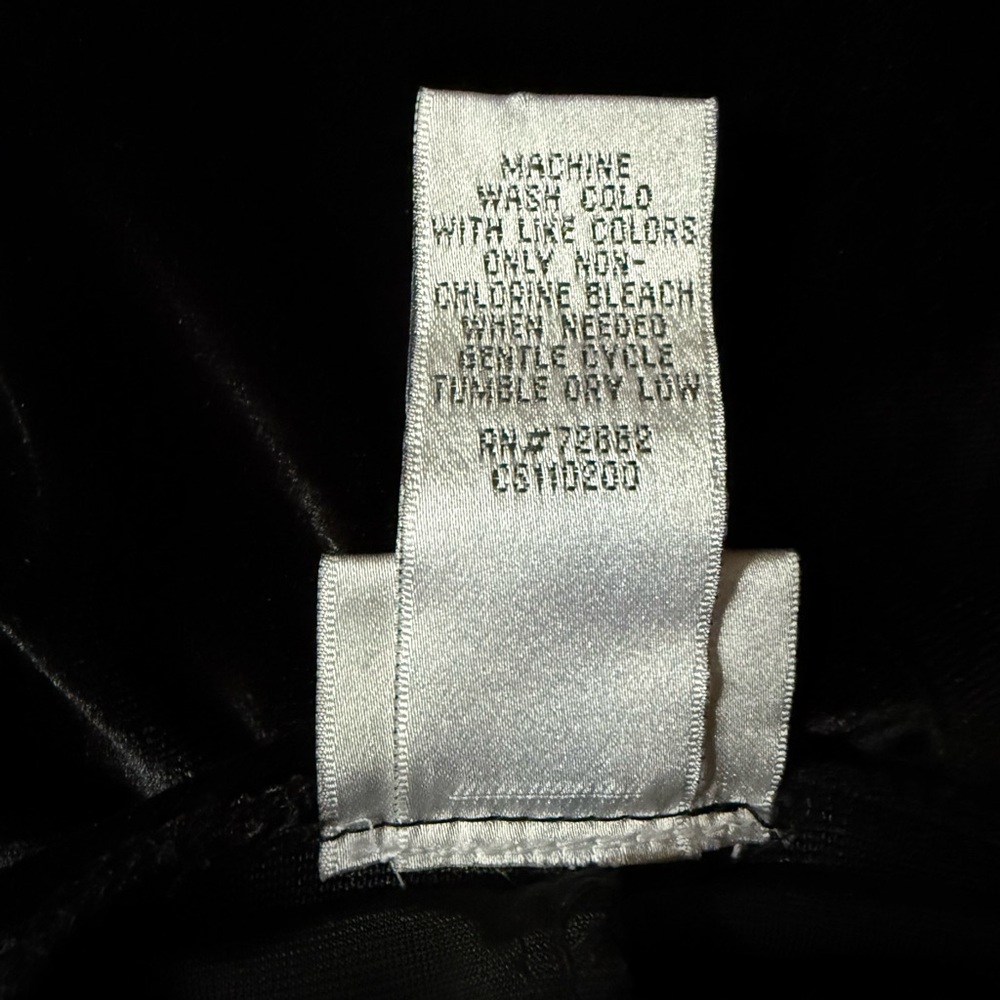 Fashion Bug Black Velvet High-Low Skirt - Picture 5 of 5